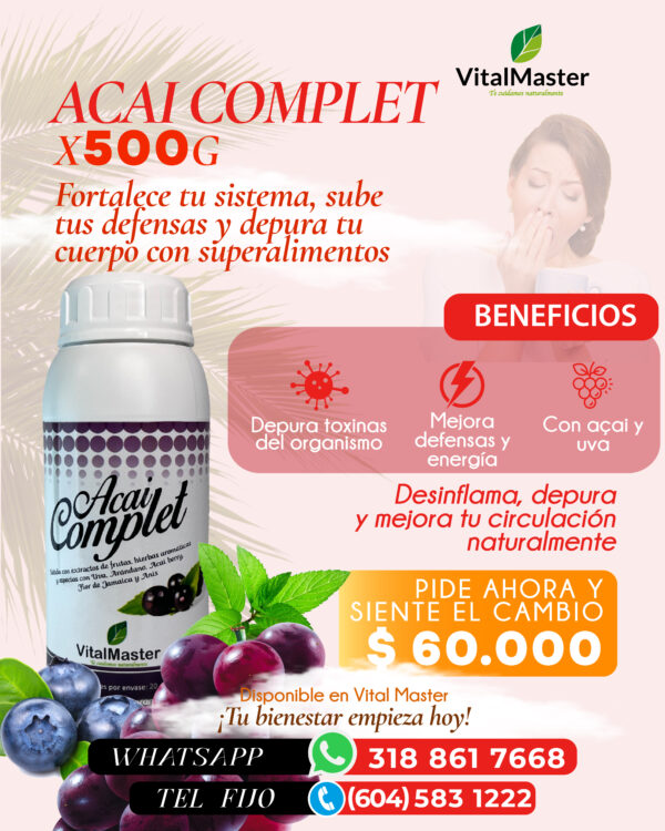 ACAI COMPLET JALEA X 500 G - Imagen 5