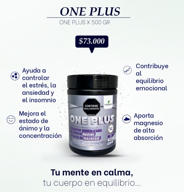 ONE PLUS X 500 GR - Imagen 2
