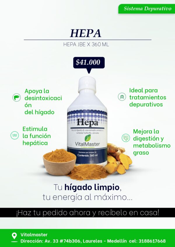 HEPA JBE X 360 ML - Imagen 3