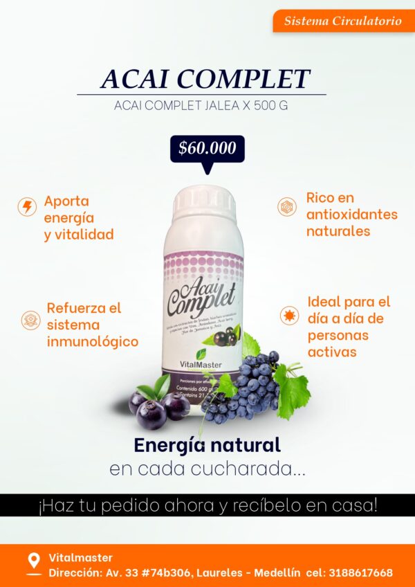ACAI COMPLET JALEA X 500 G - Imagen 4
